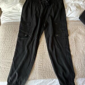 Banana Republic Black Cargo Trouser Joggers